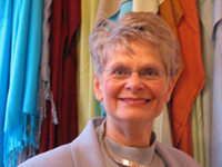 [ Gunilla Ramell at India Art Exhibit ]