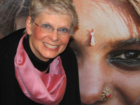 [ Gunilla Ramell at India Art Exhibit ]